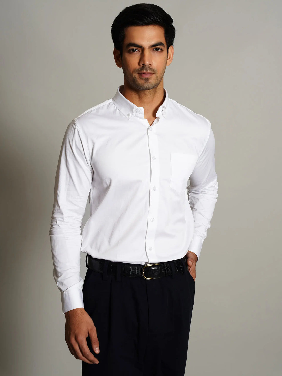 HOUSE OF VERVE Giza Cotton Formal Shirt for Men