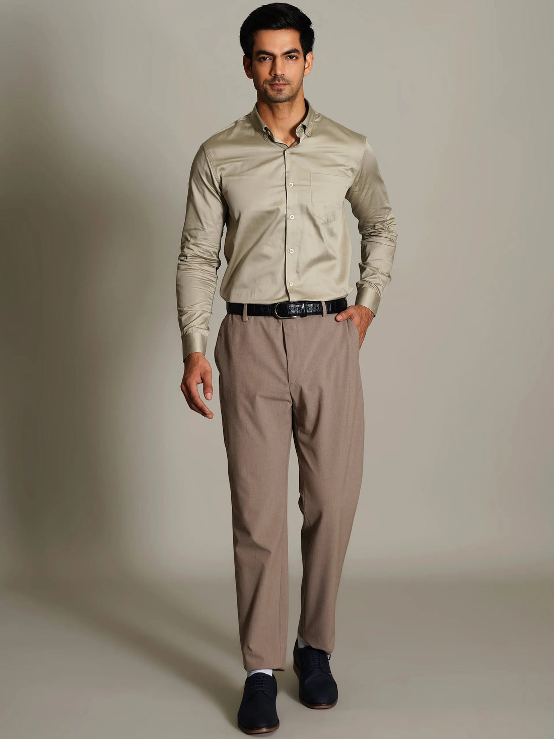 HOUSE OF VERVE Giza Cotton Formal Shirt for Men